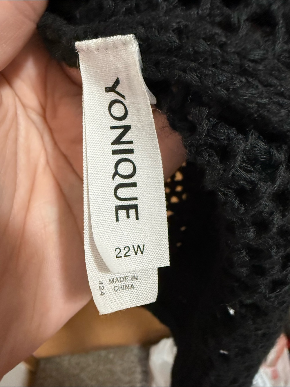 Younique Black Crochet V‑Neck Swim Coverup Tunic Dress - Picture 9 of 9